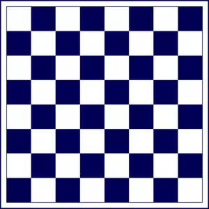 Tabuleiro de xadrez azul.