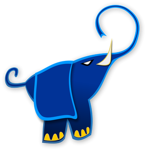 Grafica vettoriale di elefante