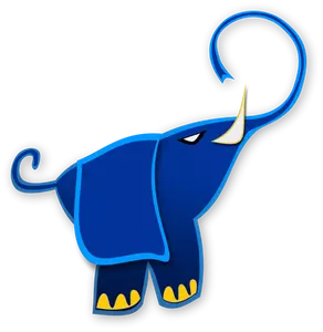 Grafica vectoriala de elefant