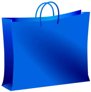 Dibujo vectorial de la bolsa azul