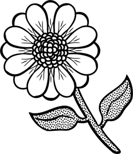 Vector de dibujo de la flor madre manchada