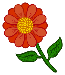 Orangefarbene Blume