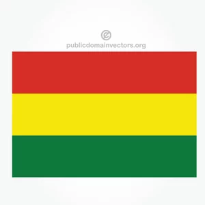 Bandiera boliviana vettoriale