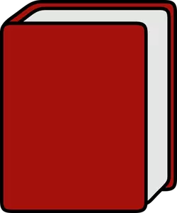 Roten geschlossenen notebook