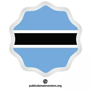 Adesivo bandiera Botswana
