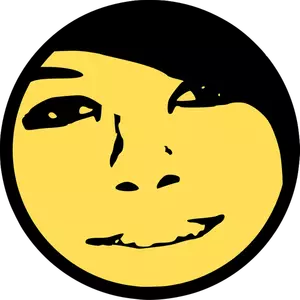 Vector image of boxxy smile