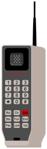 Ilustración de vector de ladrillo teléfono icono