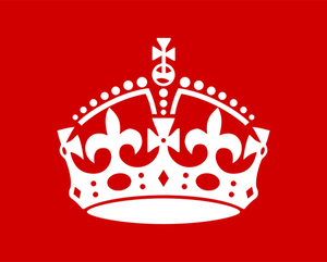 Ilustracja wektorowa korony brytyjskiej