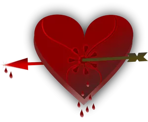 Gebroken hart vector afbeelding
