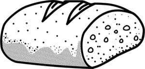 Outline vector image of bread