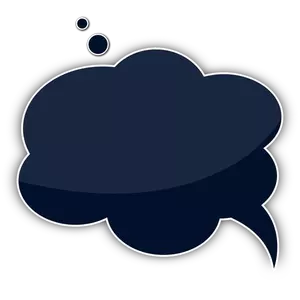 Image vectorielle du nuage en forme de bulle parlante