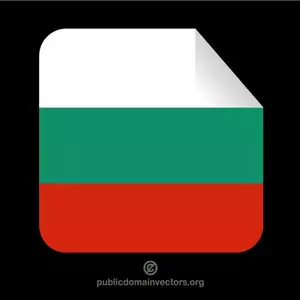 Sticker with Bulgarian flag