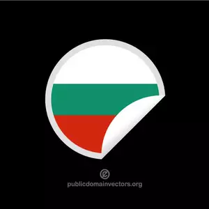 Klistremerket med Bulgarias flagg