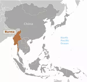 Birma locatie afbeelding