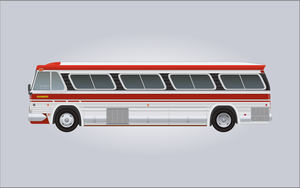 GM PD-4106 bus vector image