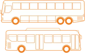 City bus Vektor Klipart