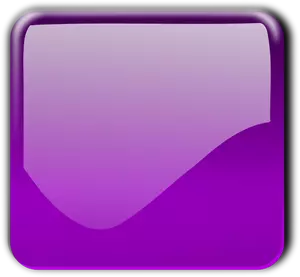 Gloss purple square decorative button vector clip art