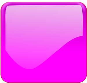 Połysk jasny różowy kwadrat ozdobny przycisk grafika wektorowa