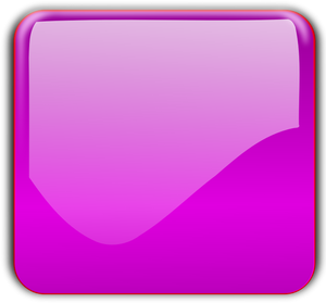 Kiiltävä vaaleanpunainen neliönmuotoinen koristepainike vektori piirustus