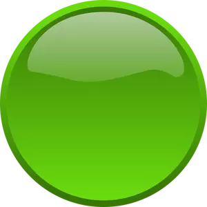 Botão verde brilhante