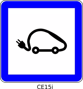 Simbol kendaraan listrik