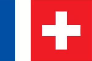 Suisse Francophone bahasa pilihan simbol vektor ilustrasi