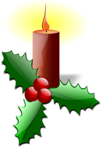Grafica vettoriale di Natale candela