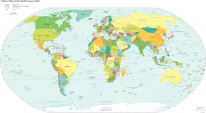 Politische Karte der Welt