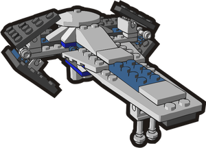 Vector image of sci-fi kid's toy
