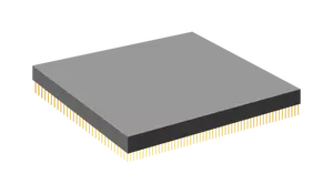 CPU med gull pins vektorgrafikk