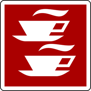 Café signe vector image