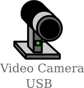 USB videokamera tecken vektor illustration
