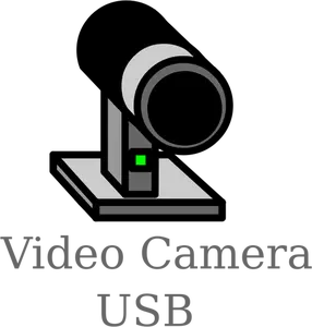 USB video camera teken vector illustratie