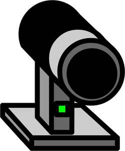 USB video camera symbol vector drawing