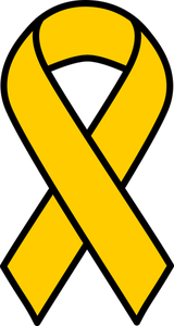 Žlutá stuha symbol