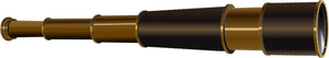 Ilustración de vector de spyglass con anillos de latón