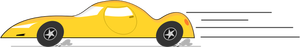 Imágenes Prediseñadas Vector del coche amarillo de la historieta