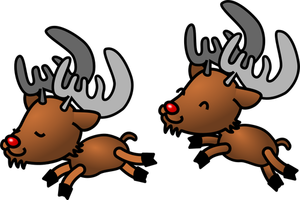 Reindeer vector cartoon