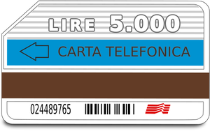 Italian telephone card
