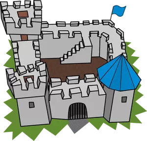 Cartoon castle vector clip art