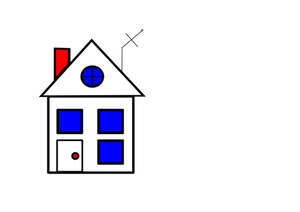 House with antenna