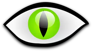 Grafica vettoriale occhio verde