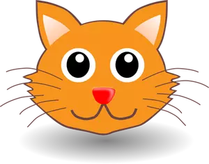Funny cat head vector illustration