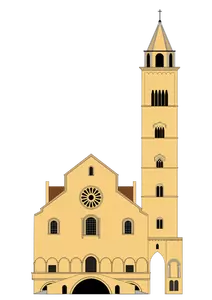Trani kathedraal vector afbeelding