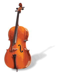 Vector de la imagen de un violonchelo