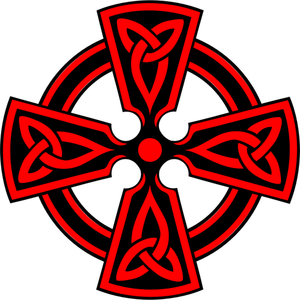 Didekorasi dengan salib Celtic ilustrasi