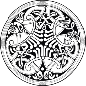Celtic ornamentale cerc de desen vector