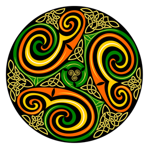 Immagine di vettore di disegno di vortice celtico