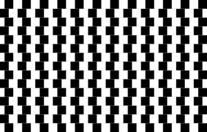 Zwart-wit Dambord illusie vector afbeelding