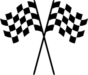 Karierte Racing Flaggen
